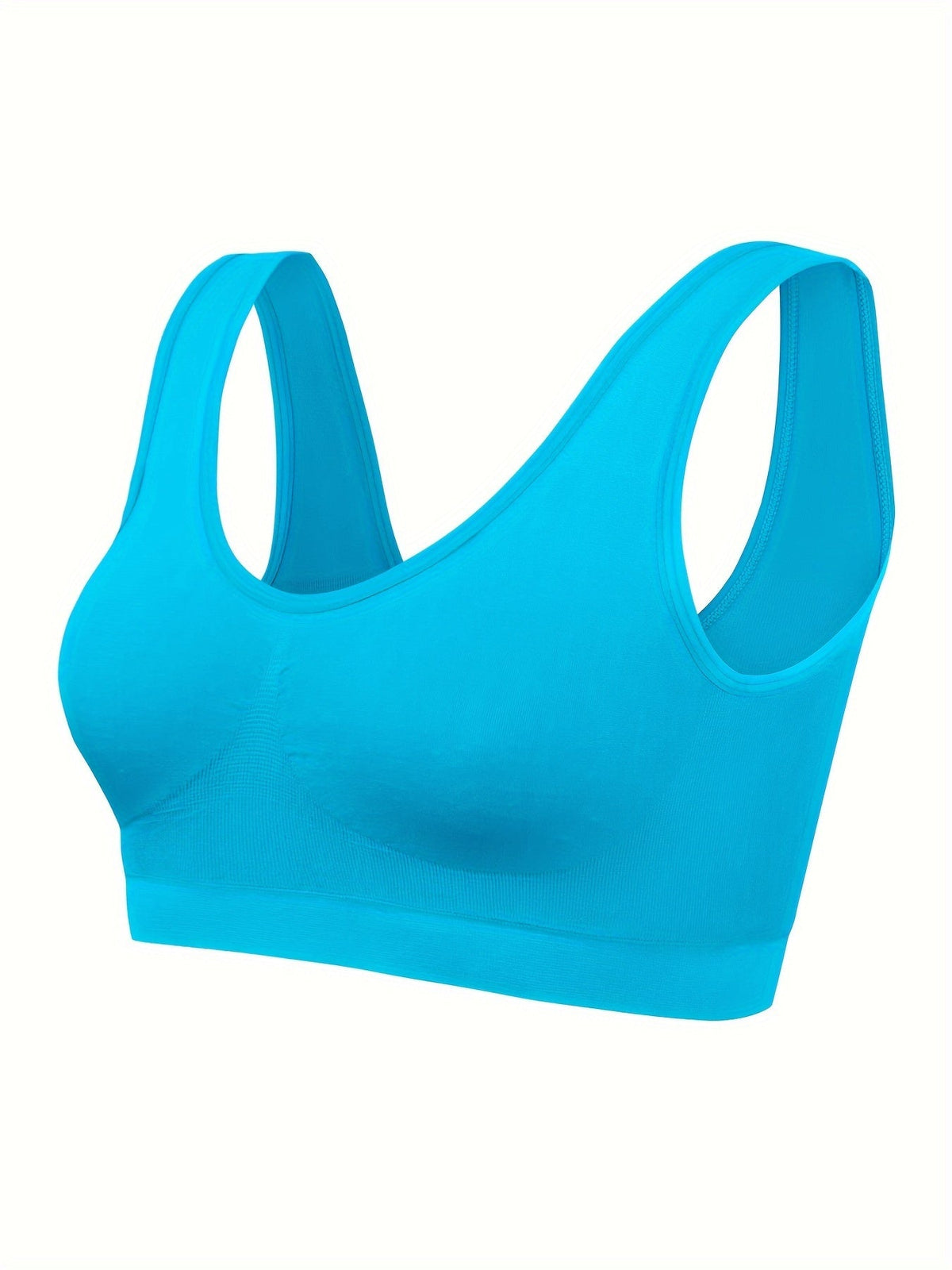 Teal wireless bralette from the three pack