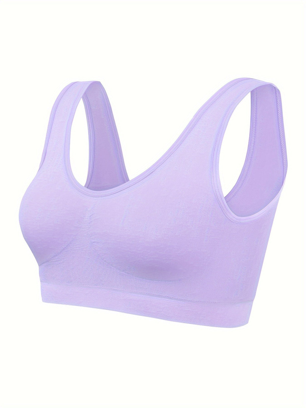 Lavender wireless bralette from the three pack