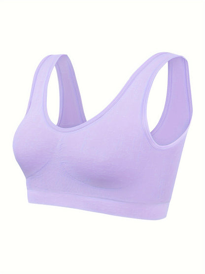 Lavender wireless bralette from the three pack