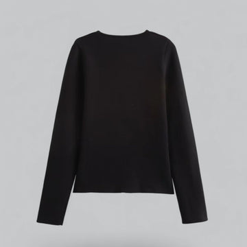 Two-Button V-Neck Cardigan