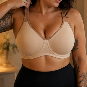 External Frame Full-Bust Sports Bra