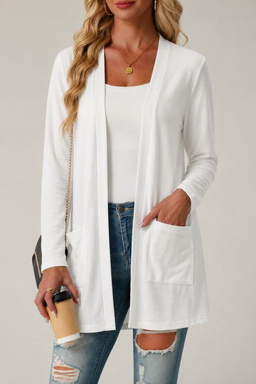 Eyelet Knit Waterfall Cardigan