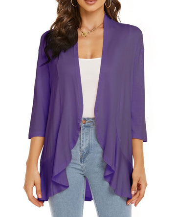 Lightweight Open Drape Cardigan