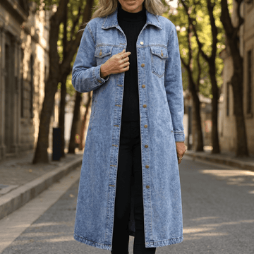 Longline Oversized Denim Coat