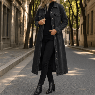 Longline Oversized Denim Coat